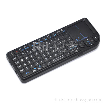 Rii Mini Keyboard 2.4G Wireless Keyboard with Touchpad & Laser Pointer Rechargeable Li-ion